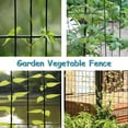 thumbnail image 5 of Black Metal Garden Fence, 48inch(H) x 50ft(L), 2 inch x 4 inch,12.5GA 2/3/4/5/6 Ft Tall Chicken Wire PVC Coated Welded Wire Mesh Roll for Dogs Border Yard Vegetable Plant Protection Poultry Netting, 5 of 9
