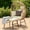 Beige, variant on Dextrus Outdoor Egg Chair with Ottoman,Patio Wicker Basket Chair with Stand and Beige Cushion Cocoon Chair