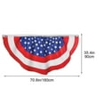 thumbnail image 3 of 3 x 6 Feet American USA Pleated Half Fan Bunting Flags,Bunting Flags Outdoor Patriotic Half Fan Banner Flag for Party Memorial Day Fourth of July Independence Day 4th of July Decorations, 3 of 6
