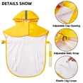 thumbnail image 4 of GreenJoy Dog Raincoat with Cute Pattern - Waterproof Dog Slicker Poncho with Hood,Dog Rain Jacket with Reflective Strips, 4 of 8