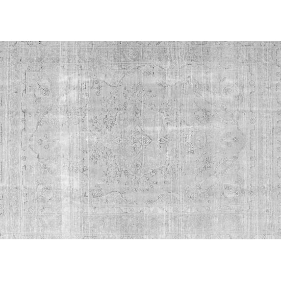 Ahgly Company Indoor Rectangle Persian Gray Traditional Area Rugs, 4' x 6'