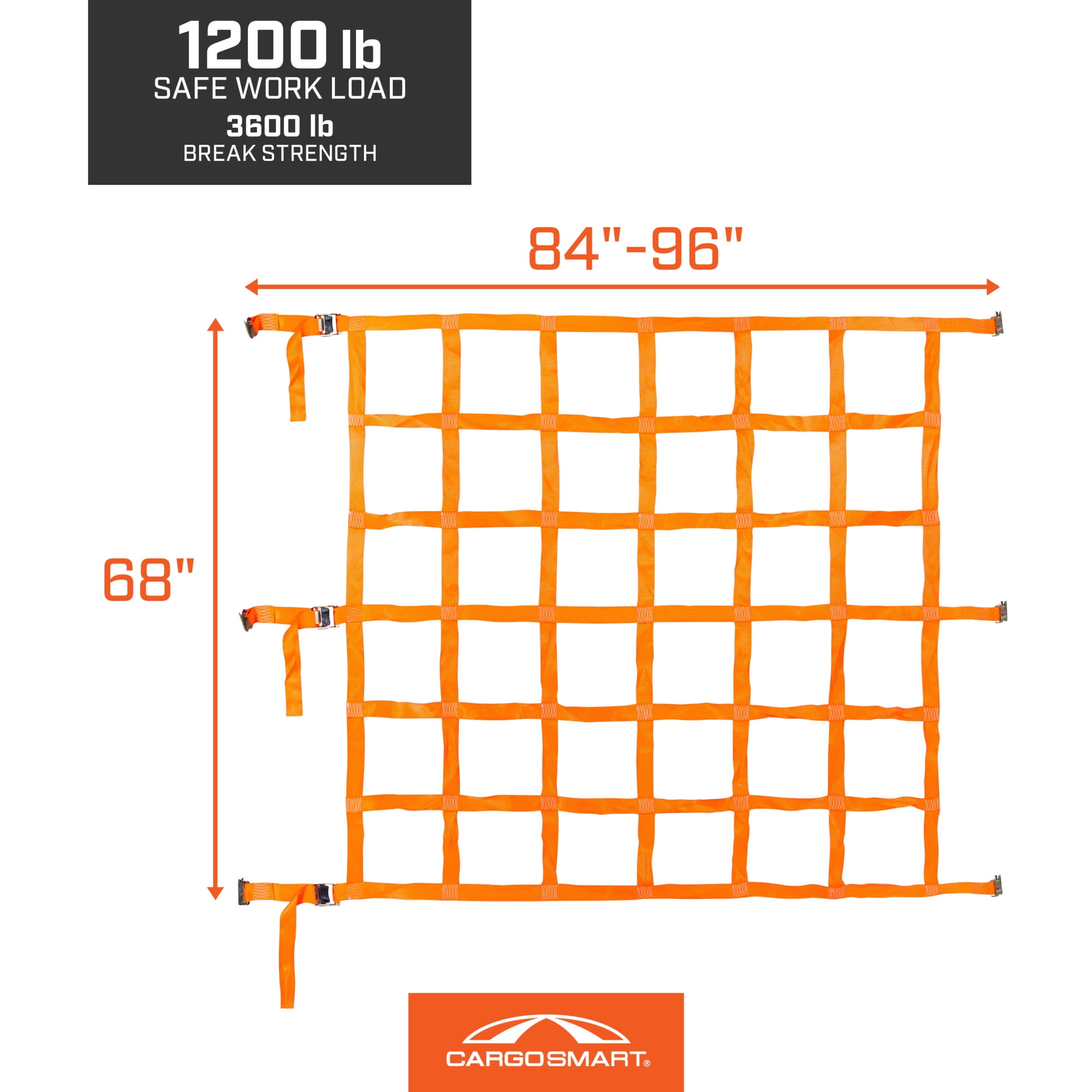 CargoSmart Adjustable Cargo Net, For E-Track and X-Track