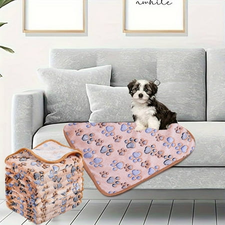 Zznnkj Pet Blankets - Dog & Cat Blanket for Couch Bed and Car Soft Fleece Flannel Pet Throw for Protecting Furniture Ideal for Puppies Kittens and All Pets Washable(23x15 inch)