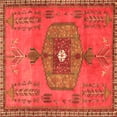 thumbnail image 1 of Ahgly Company Indoor Square Persian Orange Traditional Area Rugs, 7' Square, 1 of 1