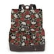 thumbnail image 1 of Disketp Red Rose Skull Mochila de Cuero para Mujer, Bolso de Espalda Antirrobo con Estilo para Viaje, Trabajo y Uso Diario, 1 of 4