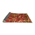 thumbnail image 2 of Ahgly Company Indoor Square Abstract Orange Modern Area Rugs, 4' Square, 2 of 4