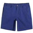 thumbnail image 4 of LIIPEE Men Shorts Casual Solid Color Knee Length Shorts Male Stylish Buttons Shorts With Deep Pockets Spring Summer Outdoor Activities Comfortable Soft Breathable Daily Beach Shorts,Navy3810,M, 4 of 4