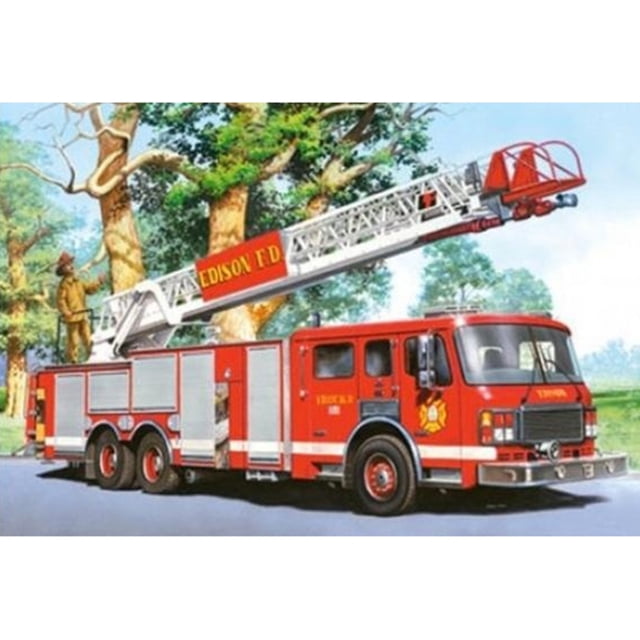 5D bricolaje completo taladro diamante pintura camión de bomberos cruz puntada mosaico Kit decoración de la pared Hugtrwg Para estrenar