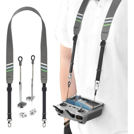 YUNLAZA Neck Strap Lanyard for DJI RC 2/RC/RC Pro Controller Balance Neck Strap for DJI Mini 4 Pro/Mini 3 Pro/Air 3/Mavic 3 Pro Drone Remote Lanyard