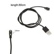 Magnetic Charger Charging Cable 2-Pins For Smart Watch w/Magnetic-