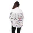 thumbnail image 4 of FORMRS Womens Scarf Winter Soft Long Big Warm Shawls Wrap Tassel Scarves, Purple Wildflowers, 4 of 9