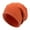 Dark Orange, variant on Mosey Women Winter Hat Knitted Elastic Thick Warm Soft Cold Resistant No Brim Beanie Baggy Solid Color Lady Cap