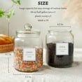 thumbnail image 5 of Half Gallon Large Glass Jars With Lids, Airtight Storage Clear Containers For Kitchen, Laundry Room And Pantry Food Organization, Set Of 4, 5 of 7