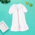 thumbnail image 2 of EnJoCho Toddler Girls Swim Cover Up Swimsuit Terr𝗒 Cloth Beach Towel Long Sleeve Bathing Suit Cover Ups for Swimwear For 1 To 8 Years, 2 of 4
