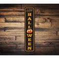 thumbnail image 2 of Halloween Pumpkin Aluminum Metal Decor Sign - 4x18 inches, 2 of 4