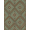 Green Brown, Pattern 7, variant on Design&I 8'x10' Washable Area Rug Sleek Flatweave Pet Friendly Floral Medallion With Faded Retro Scroll Accents Vintage Boho Refined Structured for King Size Bedroom, Under Bed