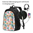 thumbnail image 2 of Balery Tropical Plants Print USB Charging Backpack for Men and Women - Water-Resistant, Anti-Theft Laptop Backpack with USB Port for Travel, Work, School, and College, 2 of 7