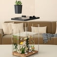 thumbnail image 3 of ACDANC Fish Tank Aquarium Starter Kit, Mini Desktop Rectangular Fish Tank With Pump, LED Light, Simulated Water Plants, Fish Bowl Tabletop Decoration For Shrimp Small Fish, 3 of 5