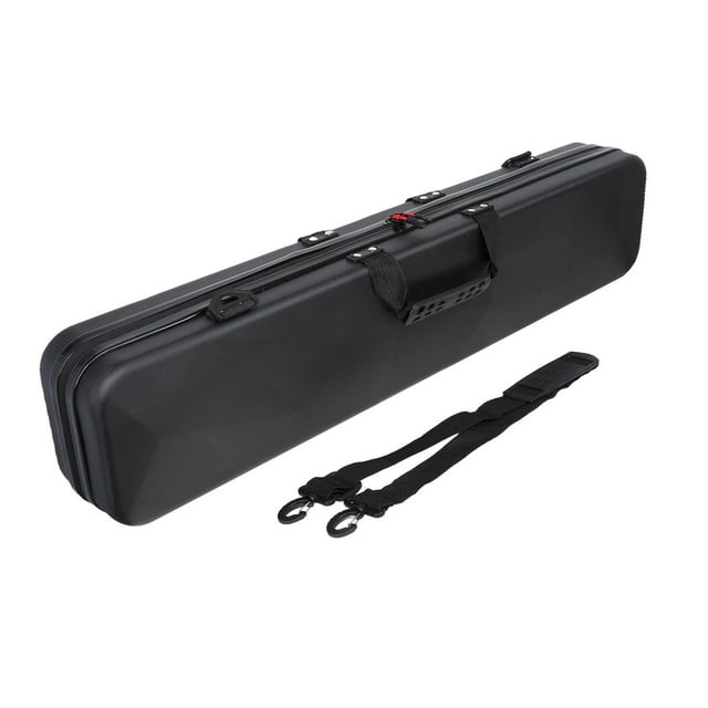 tamizeot Étuis pour Queues de Piscine 1/2 Sac de Club Verrouillable Rangement Snooker Imperméable Rigide Argent Queues PVC Étui Sac Noir Standard 85x12x18cm