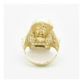 thumbnail image 3 of CZ Pharaoh Egyptian King Men’s Adult Ring Men’s Adult 10K Yellow White Gold, 6.78 Gr - Goldum NYC, 3 of 6