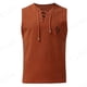 thumbnail image 1 of pstuiky Camisetas sin mangas para hombre, Camiseta sin mangas con estampado de color liso y bolsillo con cordón de verano para hombre Camisas de hombre m, 1 of 3