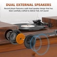 thumbnail image 3 of Reproductor de discos de vinilo Udreamer con altavoces externos BT 5.3, 3 of 9