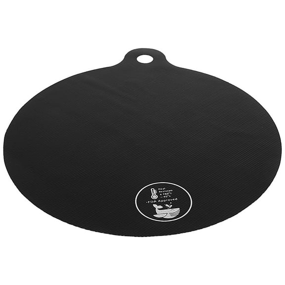 USHOBE Heat Proof Mats Silicone Round 1Pcs 8.7X8.7X0.3In