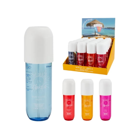 Solo en Ibiza Mar Bella Fragrance Body Mist for Women, 6.1 fl oz – Long-Lasting Tropical Spray with Exotic Notes of Pitaya, Lychee & Hibiscus