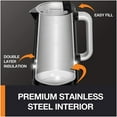 thumbnail image 5 of KRUPS BW801852 Smart Temp Digital Kettle Full Stainless Interior and Safety Off, 1.7-Liter, Black, 5 of 7