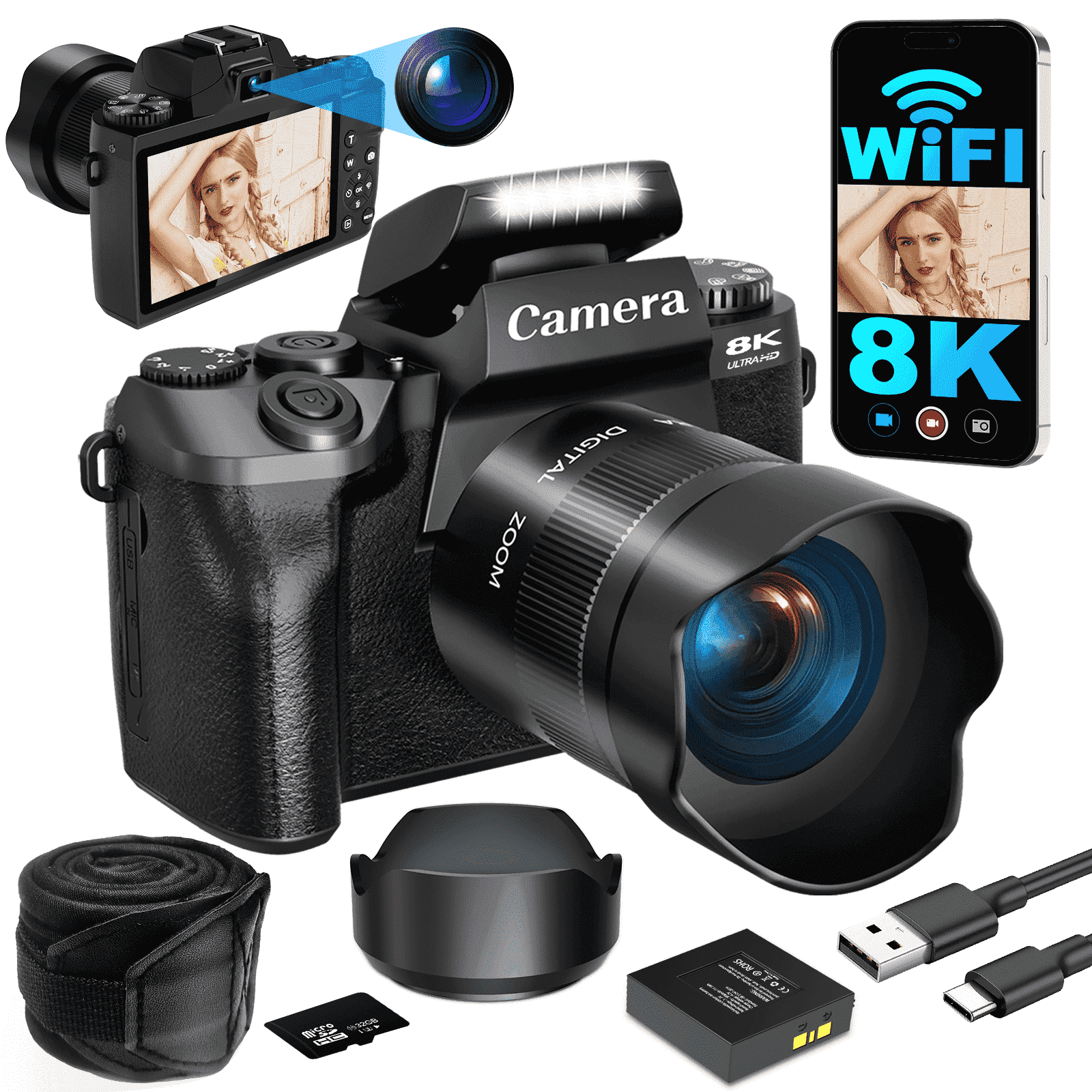 Canon PowerShot SX530 HS Digital Camera with 32GB Memory Card and