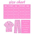 thumbnail image 6 of Girls Pajamas Silk PJS Set Rainbow Unicorn Sleepwear Short Sleeve Long Pants Jammies for Toddler Kids, 6 of 6
