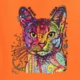 thumbnail image 5 of Wild Bobby Dean Russo Colorful Cat Abyssinian Cat Lover Unisex Crewneck Graphic Sweatshirt, Orange, 3X-Large, 5 of 5