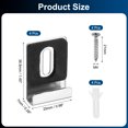 thumbnail image 2 of Uxcell 4Pcs Metal Mirror Holder Clips, Large Mirror Hangers with Rubber Pads, Silver, 2 of 6