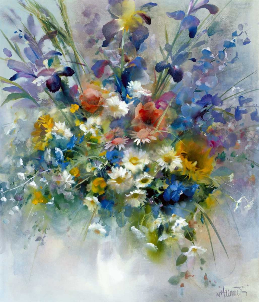 Haenraets, Willem 12x13 White Modern Wood Framed Museum Art Print