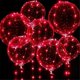 thumbnail image 3 of Globos LED iluminados Globos transparentes Globos de burbujas brillantes Luces Navidad Día de San Valentín Boda B, 3 of 5