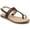 Brown, variant on Womens Gerra T-Strap Toe Ring Flat Sandals