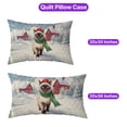 thumbnail image 5 of Hello Winter Siamese Frosty Morning Walk Welcome Snowy Christmas Quilt Pillowcase Cat Lover Kitten Owner Gifts Throw Pillow Cover Bed Home Decor - 02018, 5 of 5
