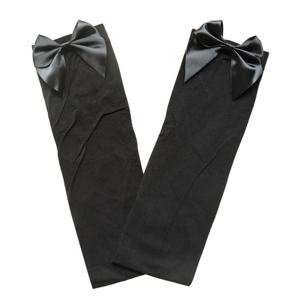 Calcetines hasta la rodilla Minnieouse Tela de terciopelo Negro Estilo pijo
