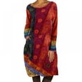 thumbnail image 4 of PENGXIANG Robe Rétro à Manches Longues avec Imprimé de Célébrités, 4 of 4