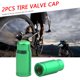 thumbnail image 1 of Ciclismo 2 tapas de válvula de neumático Presta Ehuebsd aleación de aluminio verde, 1 of 4