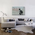 thumbnail image 2 of ARTCANVAS One Original Thought Worth a Thousand Quotings Canvas Art Print by Banksy - Size: 40" x 26" (0.75" Deep), 2 of 9