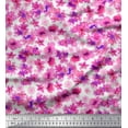 thumbnail image 1 of Soimoi Pink Cotton Cambric Fabric Floral Print Fabric by Yard 56 Inch Wide, 1 of 3