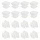 thumbnail image 1 of Tapón de Plástico Cuadrado Uxcell, 16 Pcs 5/8 Pulgada/16mm Inserto de Tubo Tapas de Extremo, Blanco, 1 of 5