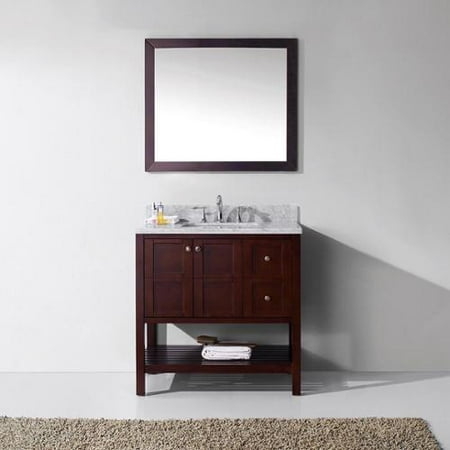 Virtu Usa Winterfell 36 Inch Single Bathroom Vanity Cabinet Set In