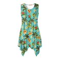 thumbnail image 5 of Garronmavis Tropical Flowers Matching Beach Outfits for Couples Mens Short Sleeve Shirt Size M and Women's Round Neck Dress Polyester Loose Sleeveless Sundress with Pocket, 5 of 7