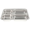 thumbnail image 4 of Plateau Divisé en Acier Inoxydable 4 Sections Rectangulaire pour Service Alimentaire, 4 of 6