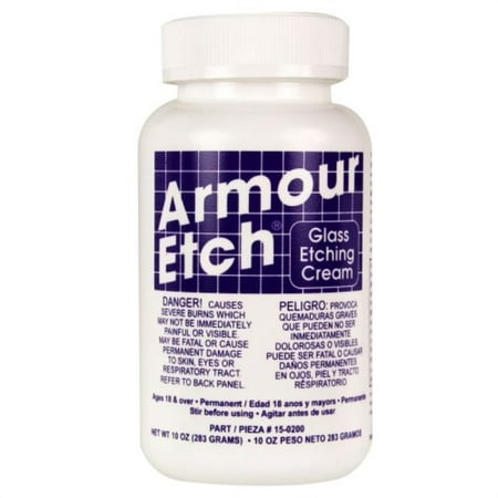Armour Etch Cream, 10-Ounce (Best Glass Etching Cream)