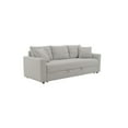 thumbnail image 3 of ACME Connie Fabric Upholstered Sofa with Sleeper and 2 Pillows in Beige, 3 of 5