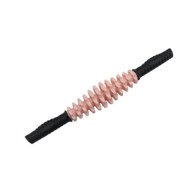 Bâton de Yoga Lavable Poignée Antidérapante Relaxation Profonde Équipement Réglable 12 Roues Rouleau de Massage pour Gym Exercice à Domicile