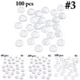 thumbnail image 2 of Glass Cabochon Dome Creative Clear Round Glass Dome Tile Glass Cabochon, 2 of 10
